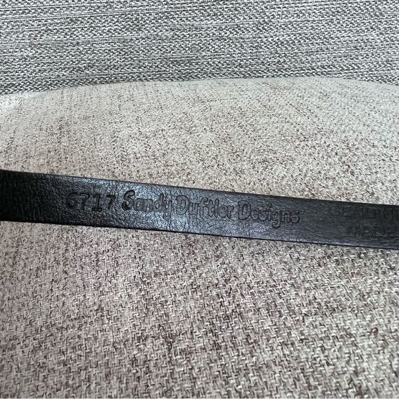 Vintage Sandy Duftler Designs Genuine Leather Belt main image 5